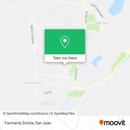 Mapa de Farmacia Zonda
