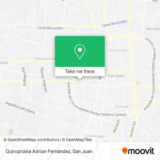 Mapa de Quiropraxia Adrian Fernández