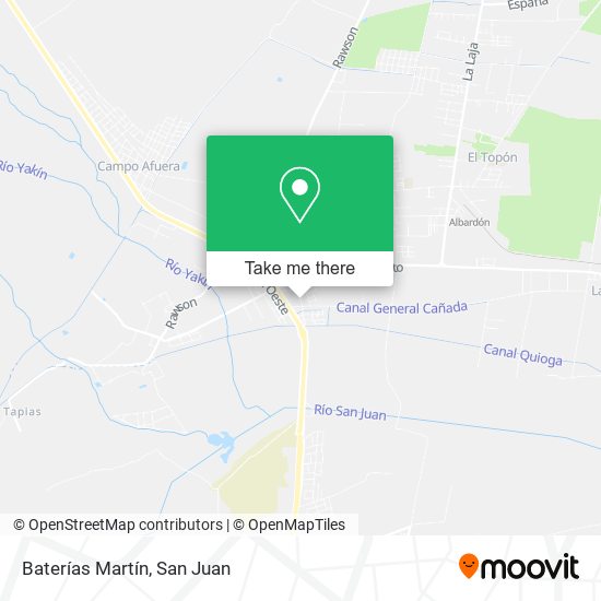 Baterías Martín map