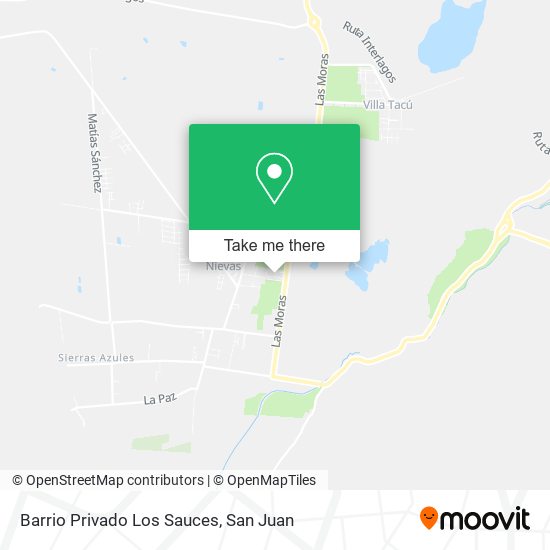 Barrio Privado Los Sauces map