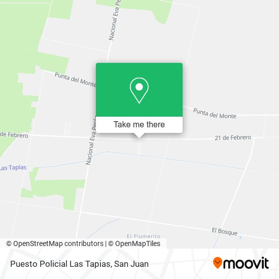 Puesto Policial Las Tapias map