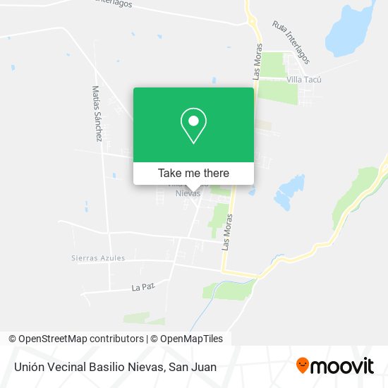 Unión Vecinal Basilio Nievas map