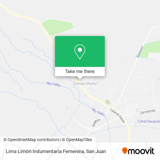 Lima Limón Indumentaria Femenina map