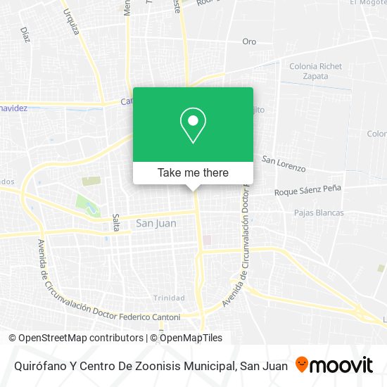 Mapa de Quirófano Y Centro De Zoonisis Municipal
