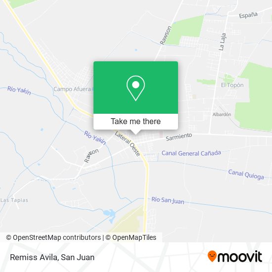 Mapa de Remiss Avila