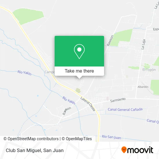 Club San Miguel map