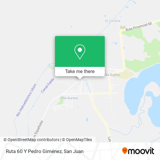 Mapa de Ruta 60 Y Pedro Giménez