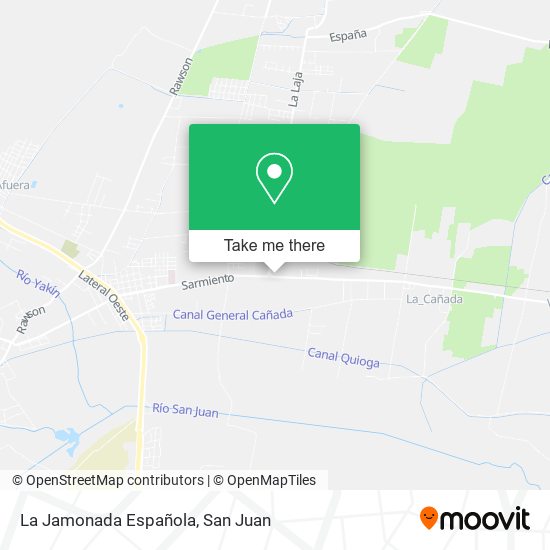 La Jamonada Española map
