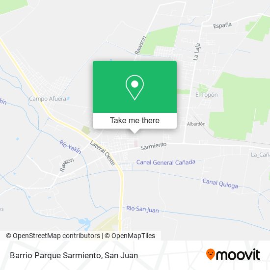 Mapa de Barrio Parque Sarmiento