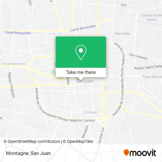 Mapa de Montagne