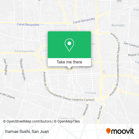Mapa de Itamae Sushi