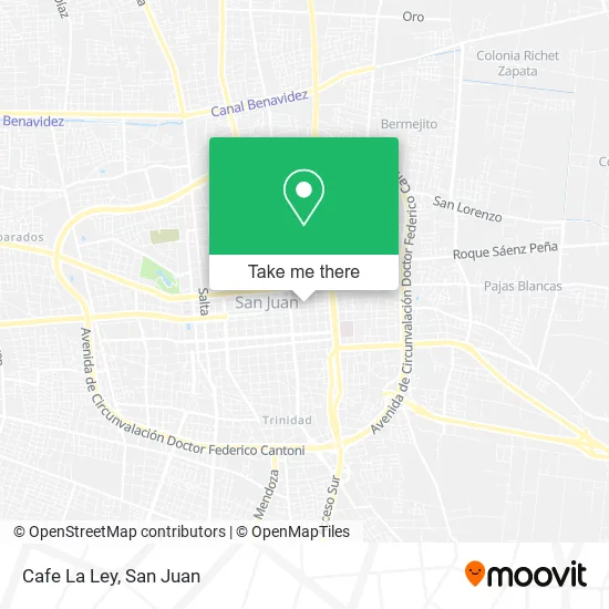 Mapa de Cafe La Ley