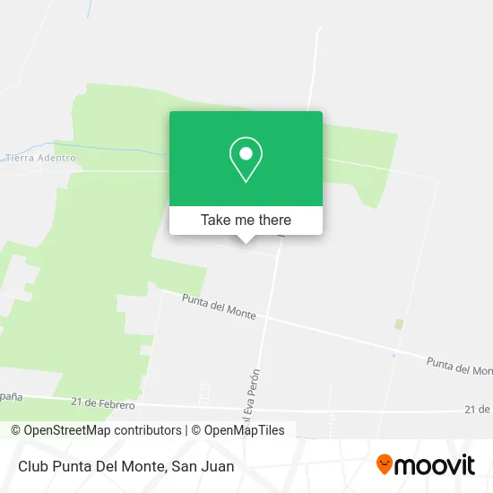 Club Punta Del Monte map