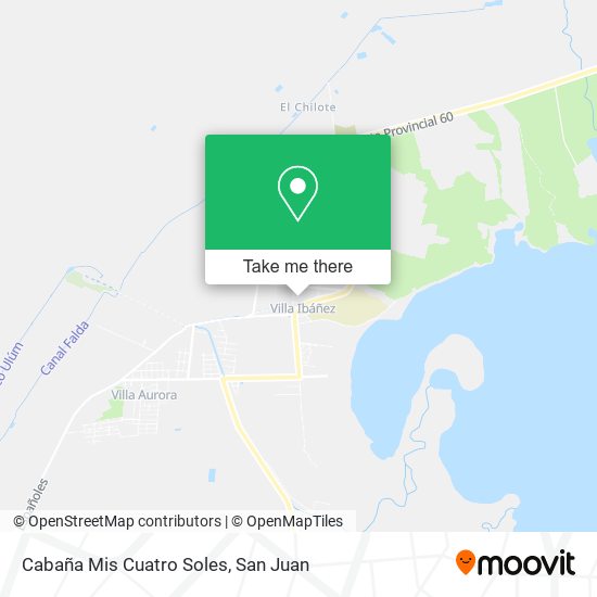 Cabaña Mis Cuatro Soles map