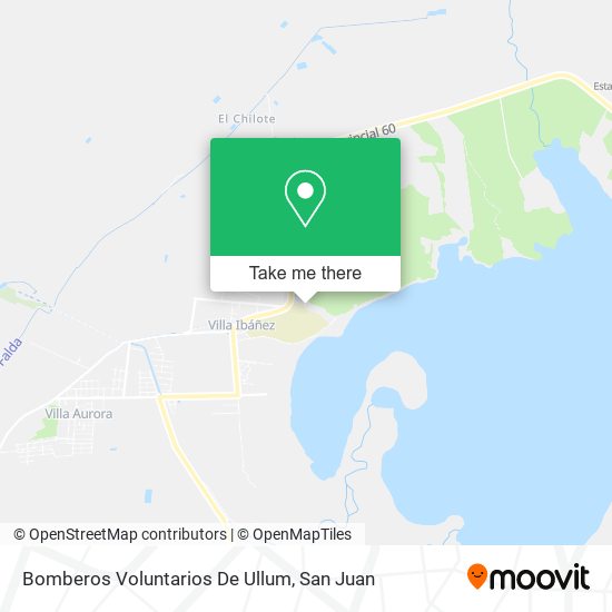 Mapa de Bomberos Voluntarios De Ullum