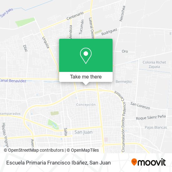 Mapa de Escuela Primaria Francisco Ibáñez