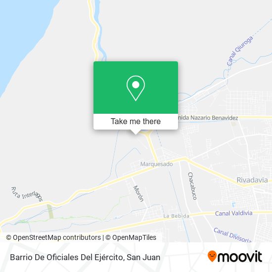 Mapa de Barrio De Oficiales Del Ejército