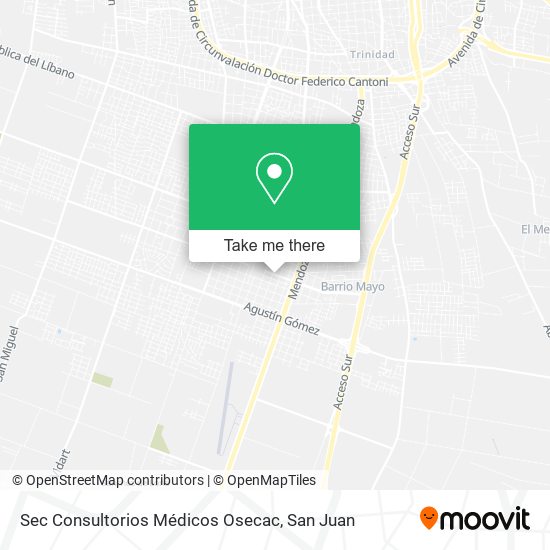 Sec Consultorios Médicos Osecac map