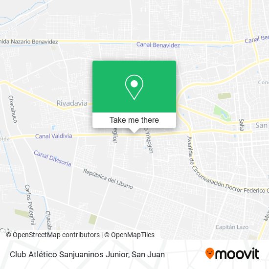 Club Atlético Sanjuaninos Junior map