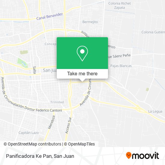 Mapa de Panificadora Ke Pan