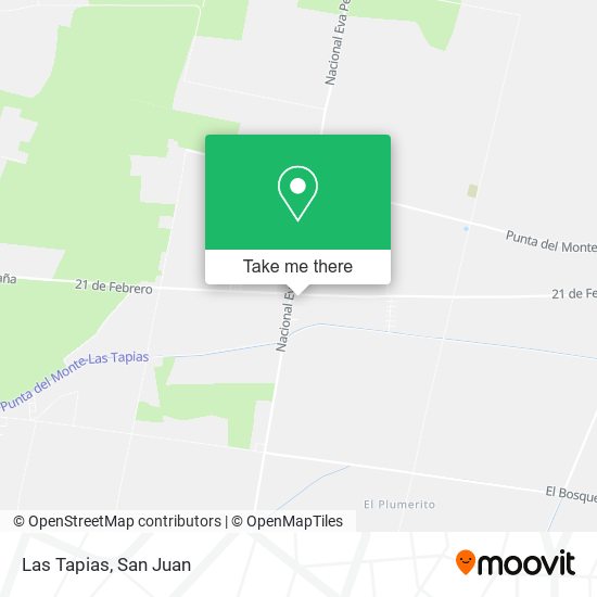 Mapa de Las Tapias