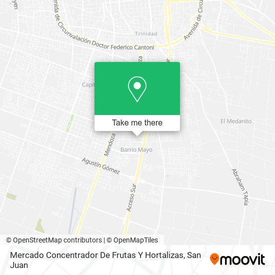 Mapa de Mercado Concentrador De Frutas Y Hortalizas