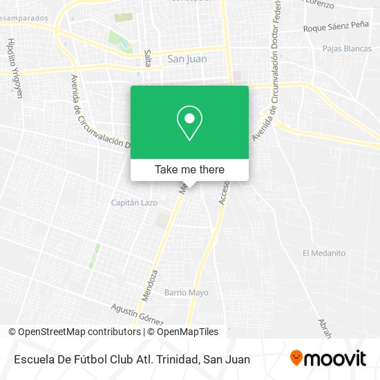 Escuela De Fútbol Club Atl. Trinidad map