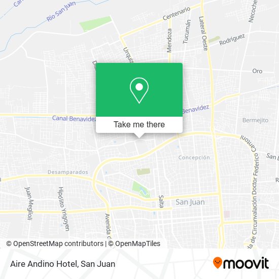 Aire Andino Hotel map