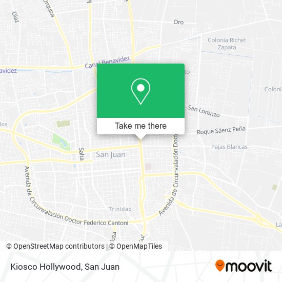 Mapa de Kiosco Hollywood