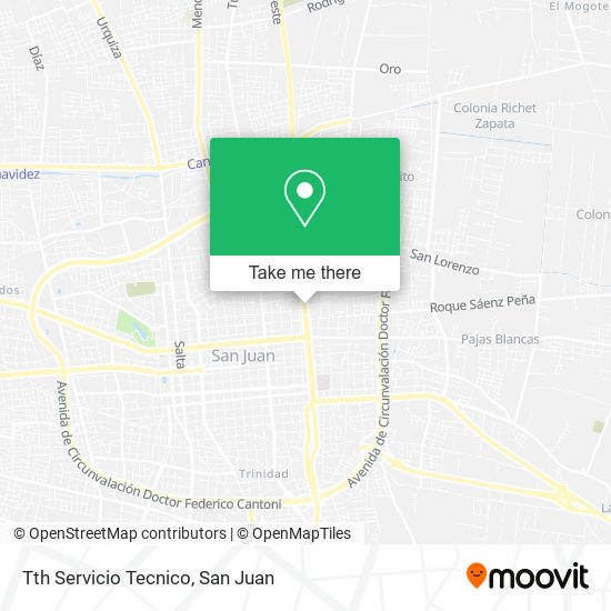 Mapa de Tth Servicio Tecnico
