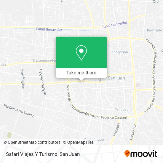 Mapa de Safari Viajes Y Turismo