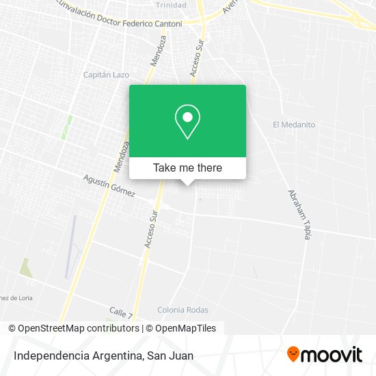 Mapa de Independencia Argentina