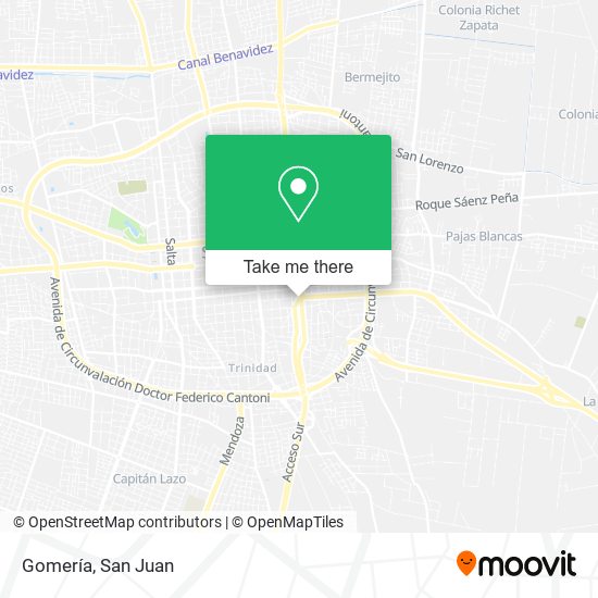 Mapa de Gomería