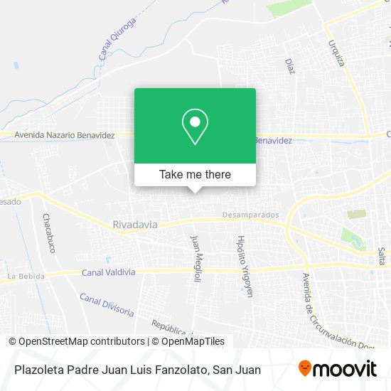 Mapa de Plazoleta Padre Juan Luis Fanzolato