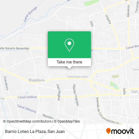 Barrio Loteo La Plaza map