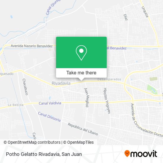 Potho Gelatto Rivadavia map