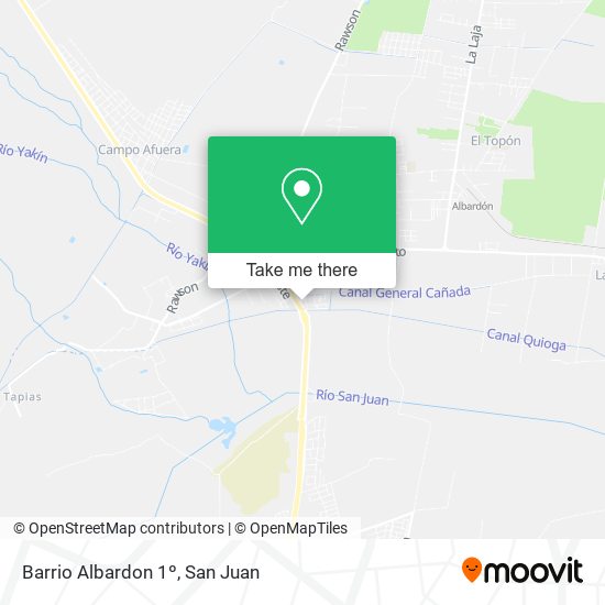 Barrio Albardon 1º map
