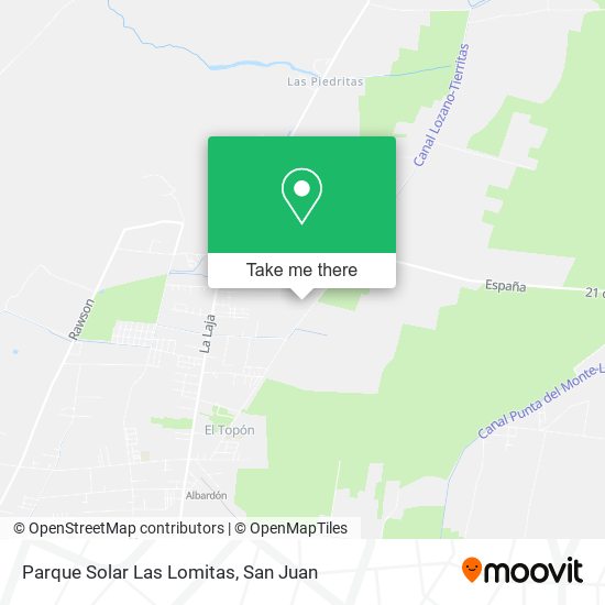 Mapa de Parque Solar Las Lomitas