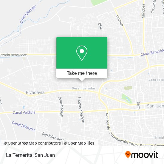 Mapa de La Ternerita