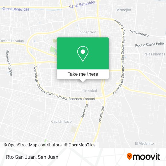 Mapa de Rto San Juan
