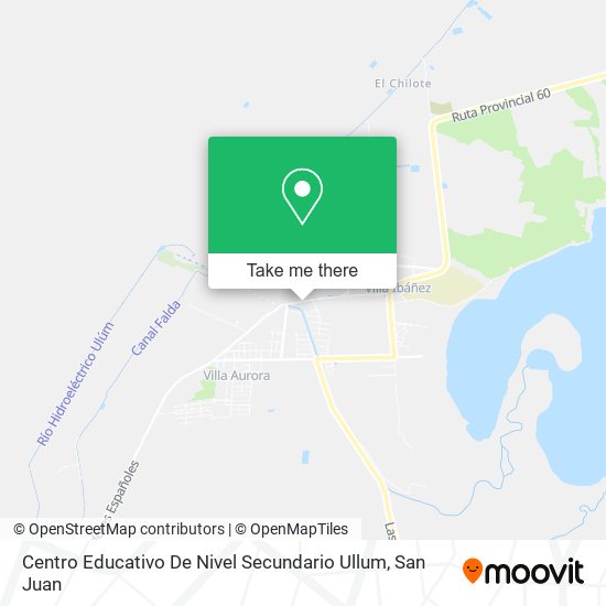 Centro Educativo De Nivel Secundario Ullum map