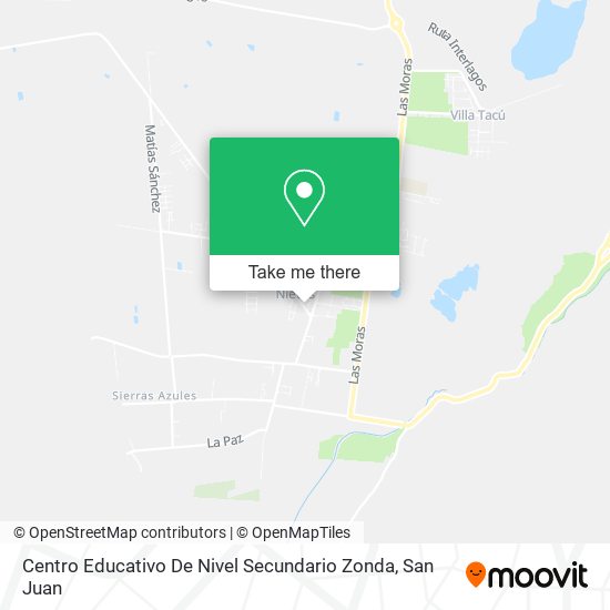 Centro Educativo De Nivel Secundario Zonda map