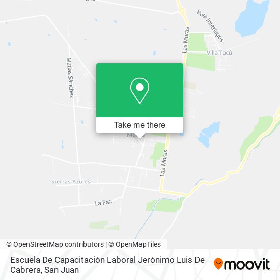 Escuela De Capacitación Laboral Jerónimo Luis De Cabrera map