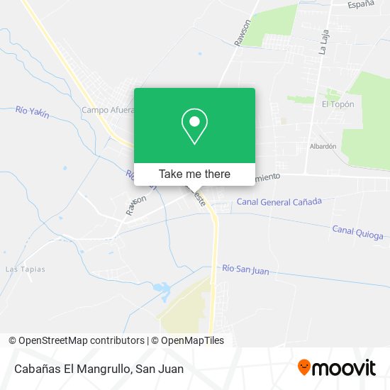 Cabañas El Mangrullo map
