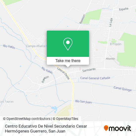 Mapa de Centro Educativo De Nivel Secundario Cesar Hermógenes Guerrero