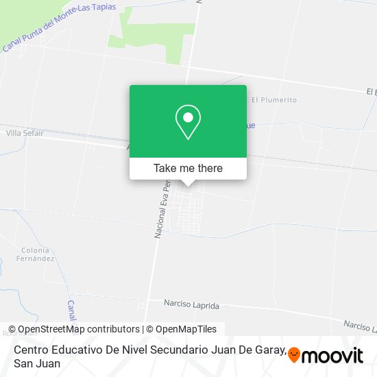Mapa de Centro Educativo De Nivel Secundario Juan De Garay
