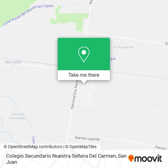 Colegio Secundario Nuestra Señora Del Carmen map
