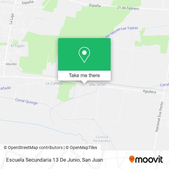 Mapa de Escuela Secundaria 13 De Junio