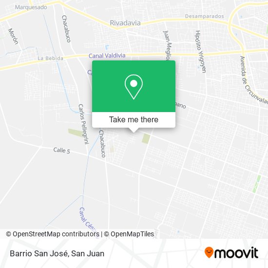 Mapa de Barrio San José