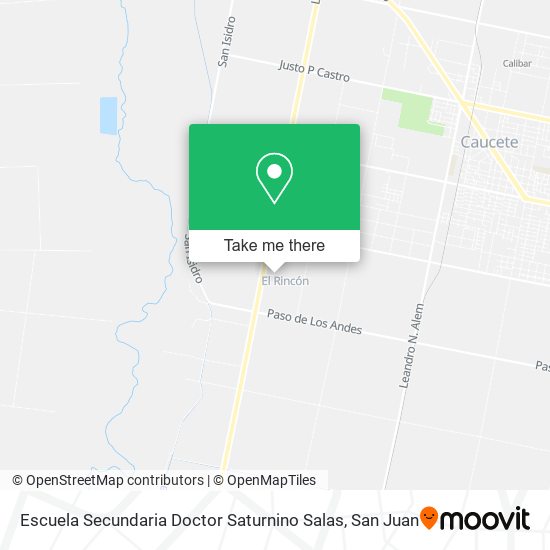 Mapa de Escuela Secundaria Doctor Saturnino Salas